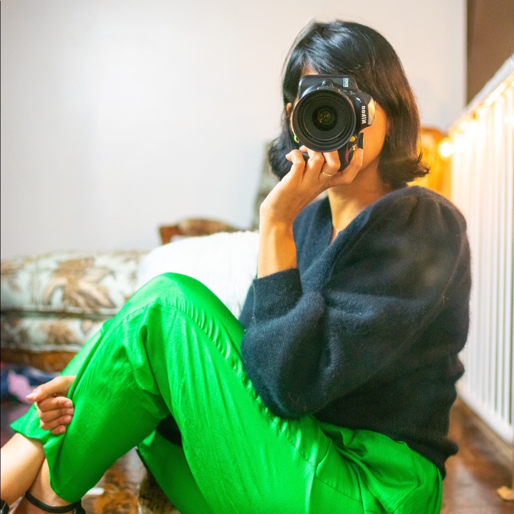 🚫SOLD🚫Vtg angora puff shoulders sleeve cardigan